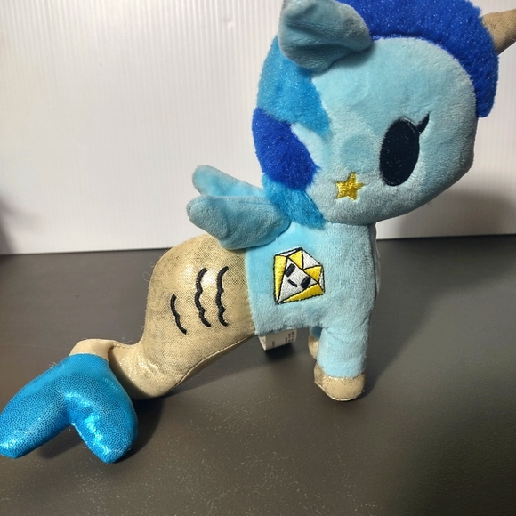 ✓Tokidoki Aurora 7.5" Corsica Mermicorno,Plush blue Multicolor - Picture 6 of 16